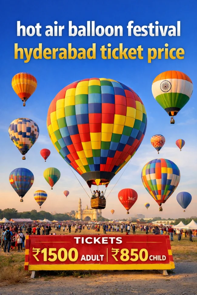 hot air balloon festival hyderabad ticket price